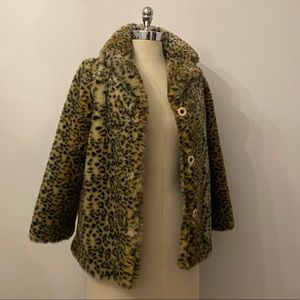 Vintage Faux Fur Leopard Jacket